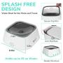 LumoLeaf Dog Water Bowl, Dog Bowl No-Spill Pet Water Bowl, Slow Water Feeder Dog Bowl, Vehicle Carried Dog Water Bowl for Dogs/Cats/Pets