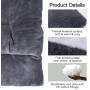 SHU UFANRO Dog Bed Crate Bed Washable Anti-Slip Dog Crate Pad Luxurious Self Warming Flannel Pet Bed for Large Medium Small Dogs and Cats 24''/30''/36''/42''