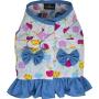 Doggy Dolly Authentic Pet Dog Clothes Fruit Body Harness with Leash Blue