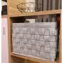 Medium Felt Dog Toy Box, Dog Toy Chest, Dog Storage Basket - Perfect for organizing pet Toys, Blankets, leashes, Coat and Dry Dog Treats - Grey