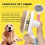 Pet Grooming Tool Dematting Comb Grooming Hedding Pet Brush Butter Comb Nail Clipper Set for Cats & Dogs