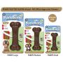 Pet Qwerks Barkbone Flavorit Peanut Butter Flavor Bone - Fillable Surface for Spreads, Tough Durable Toys for Aggressive Power Chewers | Made in USA - for Large & Medium Dogs (FNBBP1)