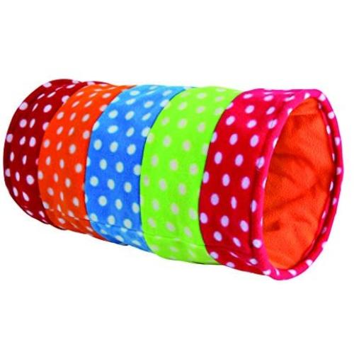 Royal Pet Club Playing Tunnel, Fleece, Ø 25 × 50 Cm, Colourful