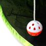 ocijf179 Cat Tunnel Folding Hanging Ball Interactive Toy Kitten Training Pet Supplies - Green