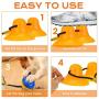 CHARMINER Upgraded Suction Cup Dog Toy, Dog Rope Ball Pull Toy with Double Suction Cup, Multifunction Molar Bite Toy Tug of War for Aggressive Chewers and Toothbrush