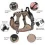 chede No Pull Dog Harness,Reflective Vest Harness with 2 Leash,Adjustable Soft Padded Dog Vest with Easy Control Handle for Small Medium Large Dog chede No Pull Dog Harness,Reflective Vest Harness with 2 Leash,Adjustable Soft Padded Dog Vest with Easy Control Handle for Small Medium Large Dog