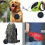 JPs Exchange Collapsible Dog Bowl, Portable and Foldable with Caribiner Clip for Travel (4 Pack)