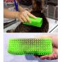 Pet Dog Cat Hair Remover Brush [3 Pack] Silicone Pet Grooming Massage Brush for Dogs Cats Rabbits, Portable Hair & Lint Removal Brush for Furniture, Carpet, Clothes, Couch, Car and Leather