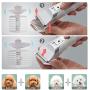 JAKEMY Dog Clippers Low Noise Pet Clippers Rechargeable Dog Trimmer Cordless Pet Grooming Tool Comb Guides Scissors Nail Kits with LED Screen Pet Glooming Glove for Dogs Cats & Others