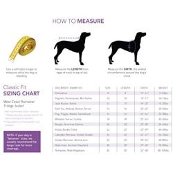 RC Pet Products West Coast Rainwear Raincoat, Fleece Lined, Water-Resistant, Reflective Dog Coat