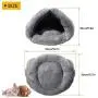 Mojonnie Soft Warm Cat Bed for Winter Cat Tent Self-Warming Sleeping Bed for Cats Fleece Pet Cave Bed for Winter Pets Puppy Indoor Pet Triangle Nest Mojonnie Soft Warm Cat Bed for Winter Cat Tent Self-Warming Sleeping Bed for Cats Fleece Pet Cave Bed for Winter Pets Puppy Indoor Pet Triangle Nest