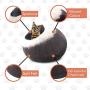 Juccini Handcrafted Felted Wool Cat Cave Bed for Cat and Kittens - Felted from 100% Natural Wool