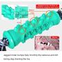 OTAN Dog Toothbrush Chew Toys Doggy Oral Dental Care Durable Rubber Brushing Stick with Cotton Bite Rope for 25-70 LBS Dogs Lake Blue