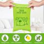 M.C.works 100% Compostable Dog Poop Bags, Extra Thick Pet Dog Waste Bags, 12 Refill Rolls, 180 Counts, Earth Friendly Highest ASTM D6400, Europe OK Compost Home Certified, Lemon Scent.
