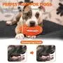 Squeaky Dog Toys for Aggressive Chewers: Rubber Puppy Chew Ball with Squeaker, Almost Indestructible Durable Interactive Pet Toy for Medium Large Breed Dogs Puppies