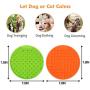Lick Mat for Dogs Large Size 2pcs, Dog Washing Distraction Device, Peanut Butter Lick Pad with Strong Suction for Bathing, Grooming and Training
