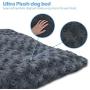 INVENHO Dog Bed Kennel Crate pad Comfortable Soft Anti Slip Washable for Large Medium Small Dogs Blue