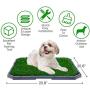 BINGPET Dog Grass Training Potty Pad, with Foldable Tray and Washable Pee Pads, Indoor Home Toilet System Pad, Portable Bathroom Mat for Puppies, Small Medium Doggies BINGPET Dog Grass Training Potty Pad, with Foldable Tray and Washable Pee Pads, Indoor Home Toilet System Pad, Portable Bathroom Mat for Puppies, Small Medium Doggies