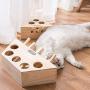 HSHXY Pet Toy Interactive Cat Toy, Fun Hunting Toys, Solid Wood Rat Educational Toys Games for Pet Cat Kitten Play Fun Excercise
