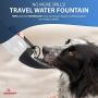 Innoshopp Dog Water Bottle - Portable Travel Dog Water Dispenser Including Carabiner & Waste Bag Dispenser - Leak Proof & BPA Free Dogs Drinking Bottle for Walking, Hiking & Travel