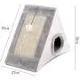 HELLEN Indoor Gates Small Cat Climbing Frame Summer Cat Scratch Board Cat Nest House Cat House Cat Bed Comfortable Villa Cats Grinding Claws Pet Toy Cat Toys Pet Bed Gray Size Optional 11.22