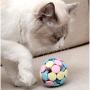 Cat Ball Dog Ball with a Bell Pet Toy Ball Pet Bite Ball with a Bell for Cat and Dog 2.9 Inches - Large Size