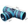 Charmgle Puppy Cat Tunnel Outdoor Arctic 3 Way T Shape Foldable Kitty Rabbit Play Pet Toy Charmgle Puppy Cat Tunnel Outdoor Arctic 3 Way T Shape Foldable Kitty Rabbit Play Pet Toy