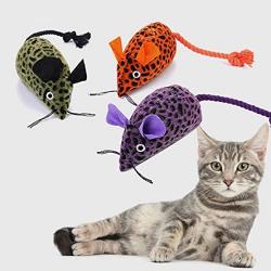 ocijf179 Cat Toy Kitten Plush Simulated Mouse Interaction Cat Toy Bite Resistant Pet Supplies - Green
