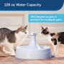 PetSafe Drinkwell 360 Cat and Dog Water Fountain - Automatic Drinking Dispenser for Pets - 128 oz