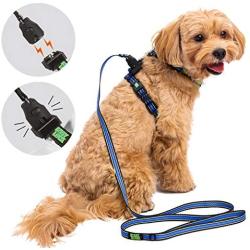 Easy Lock Dog Harness and Leash Set for Small Large Dogs Puppy Breed, Magnetic Clasp Reflective Vest with Training Leash One Hand Easily Connect