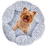 Self Warming Cat Bed Mat - Soft Furry Donut Calming Bed for Cats & Small Dogs Washable, Self Heating Round Comfy Memory Foam Bed Pad, Anti-Slip Puppy Kitten Bed