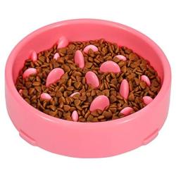 Plastic Dog Bowl Slow Eating Feeder, No Chocking Anti-gulp Slower Bowl, Stop Bloat for Dogs, Reduce Slip Puzzle Bowl for Small Puppy Medium Dogs, Eco-Friendly Non-toxic Maze Bowl for Fast Eater