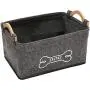 Brabtod Felt pet Toy Box and Dog Toy Box Storage Basket with Wood Handle, Perfect for organizing pet Toys, Blankets, leashes and Food Brabtod Felt pet Toy Box and Dog Toy Box Storage Basket with Wood Handle, Perfect for organizing pet Toys, Blankets, leashes and Food