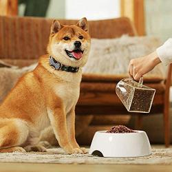 ComSaf Dog Bowl, Ceramic Food Water Feeder, Pet Bowl for Dog Puppy Cat Kitten, 12 oz Feeding Bowl, Non-Tip Non-Skid Dog Dish