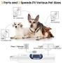 Croci Dog Nail Grinder with LED Light Quiet 15h Working Time - Professional 2-Speed Pet Nail Trimmer Electric Rechargeable Pet Nail Grinder Nail File for Large Medium Small Dogs and Cats
