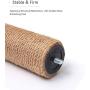 Famgizmo Cat Tree | Sisal Scratching Post | 35cm Stable Cat Tower | Dangling Toys | for Playing Relax & Sleep | Cat Furniture | Climbing Tower | Kitten Activity Centre | Beige
