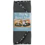 Envision Home 443301 Microfiber Pet Bowl Mat, 12.5 Inch x 21.5 Inch, Black