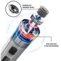 Razoo Dog Nail Grinder with Two Speed – Professional Electric Pet Nail Trimmer for Cats, Large, Medium & Small Dogs - Painless Paw Smoothing, Grooming, Trimming Tool – Rechargeable, Low Noise & Quiet