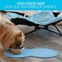 Dog Food Mat - Pet Feeding Mats for Floors - Waterproof Silicone Placemat for Water Bowl, Dish and Tray