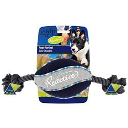 ALL FOR PAWS Reactive Rope Football, Blue Dog Toy