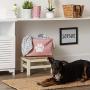 Bone Dry 5511 Pet Storage Collection Collapsible Bin, Small Rectangle, Rose