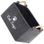 Geyecete CAT Toys Storage Bins - with Wooden Handle, Pet Supplies Storage Basket/Bin Kids Toy Chest Storage Trunk-CAT