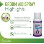 Vetoquinol Groom-Aid Detangler & Deodorizer Spray for Dogs & Cats, 7oz