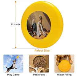 Pet Frisbee Flying Disc Dog Toy - Multifunction Denim to Lace Greg Olsen