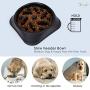 JASGOOD Slow Feeder Dog Bowl with Collapsible Dog Bowl-Puppy Puzzle Dog Food Bowl,Slow Eating Dog Bowl for Medium Dogs