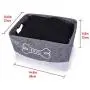 DOZCA Felt Dog Toy Box, Dog Basket with Bone Shaped Metal Handle, Dog Food Storage Bin for Organizing Toys, Leashes, Bandanas and Blankets DOZCA Felt Dog Toy Box, Dog Basket with Bone Shaped Metal Handle, Dog Food Storage Bin for Organizing Toys, Leashes, Bandanas and Blankets