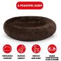 The Dog’s Bed Sound Sleep Donut Dog Bed & Cat Bed, Original Calming Anti-Anxiety Premium Quality Plush Nest Snuggler - with Removable Cover