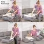 [New] PetFusion Calming Cuddler Dog Bed | Small, Medium | Promotes Natural Burrowing | Solid CertiPUR-US Memory Foam | Anti-Anxiety, Ultra-Cozy Loose Blanket | 1 Year Warranty