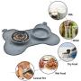 Dog Bowl Slow Feeder Fun Interactive Food Feeder with BPA Free Food Water Bowl Non-Spill Non-Skid Silicone Mat for Small Medium Dogs Cats and Pets