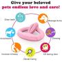 Pawaboo Dog Toothbrush Chew Toys, Rubber Toothbrush Stick Teeth Cleaning Dental Care Massager, Multifunctional Interactive Tug Chew Toys with Handle for Medium Dogs Puppies, Medium Size